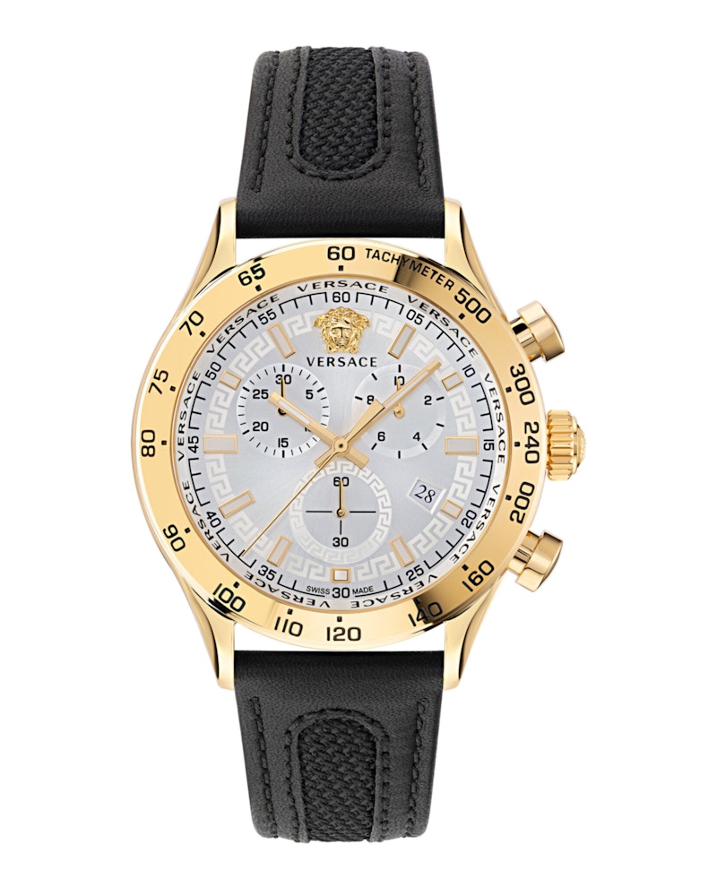 Pre-owned Versace Men's  Hellenyium Ve2u00222 Watch In Stainless Steel