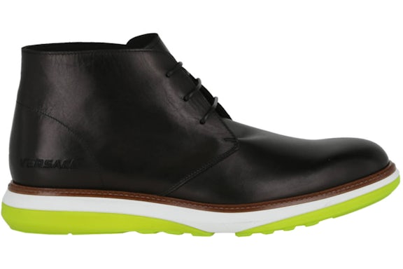 Versace Hybrid Lace-Upe Bottines Noir