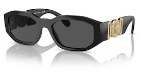 Versace Irregular Biggie Sunglasses Black/Dark Grey (VE4361)
