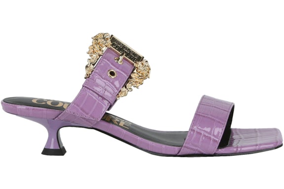 Versace Jeans Crocs-Embossed Mules Lavanda (de mujer)