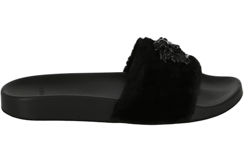 Sandalias Versace La Medusa de piel sintética negras (para mujer