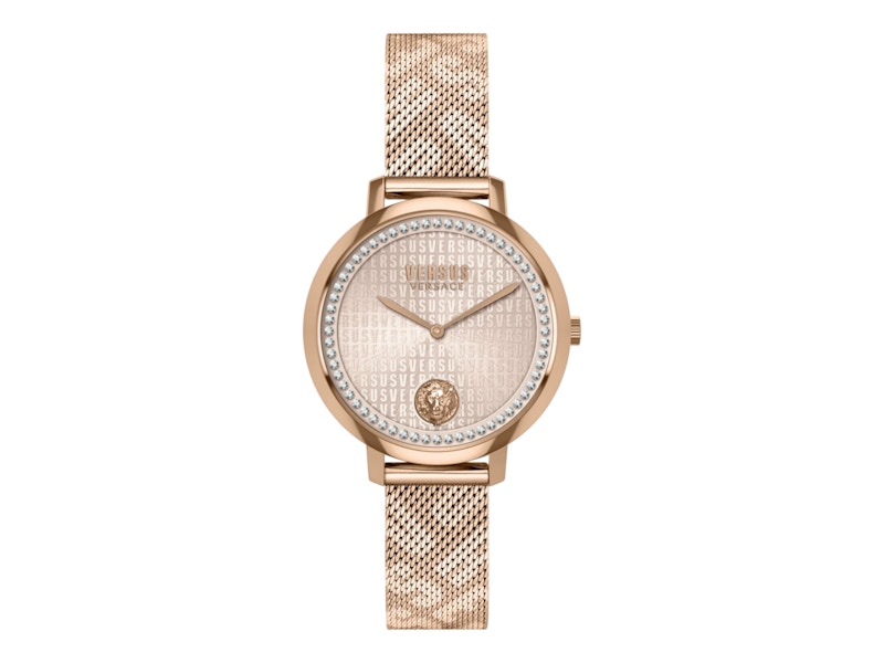 Pre-owned Versus Women's Versace Versace La Villette Crystal Bracelet Watch Vsp1s3421 In Stainless Steel