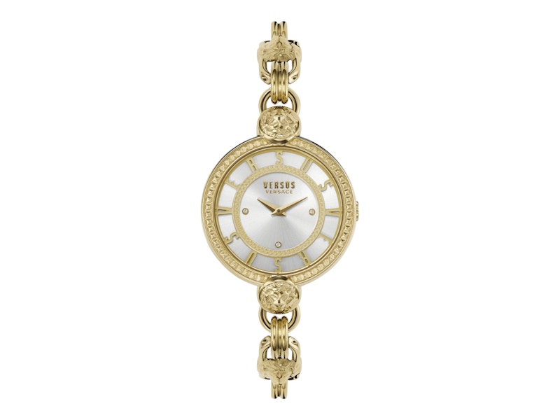 Pre-owned Versus Women's Versace Versace Les Docks Bracelet Watch Vspll2621 In Stainless Steel