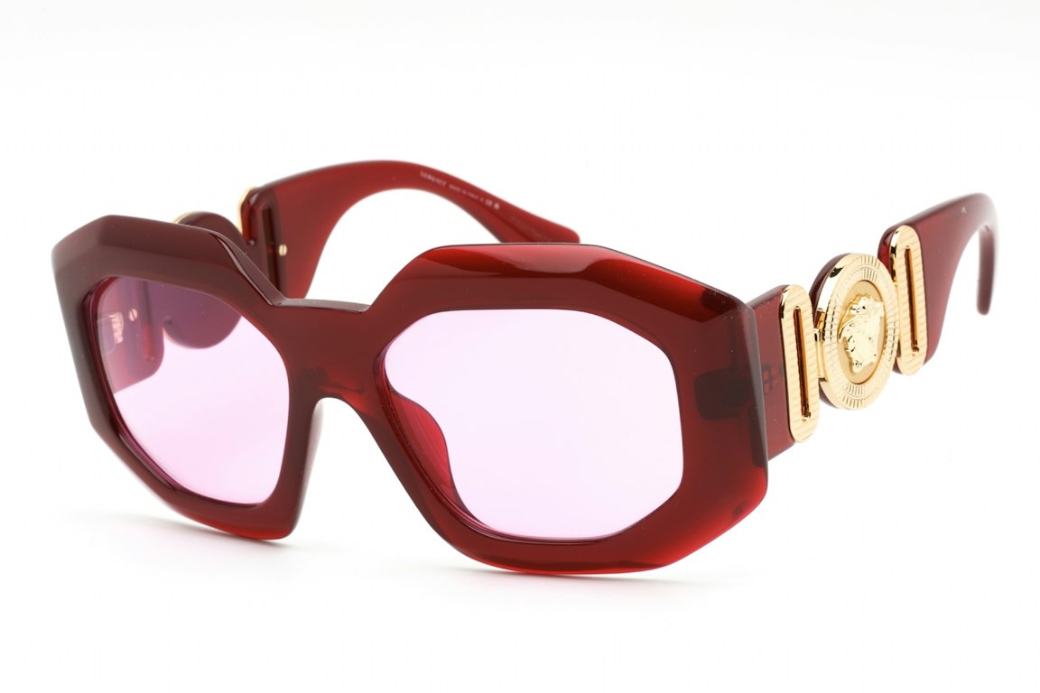 Pre-owned Versace Maxi Medusa Biggie Squared Sunglasses Red (ve4424u-388/5)