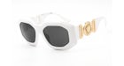 Versace Maxi Medusa Biggie Squared Sunglasses White (VE4424U-314/87)