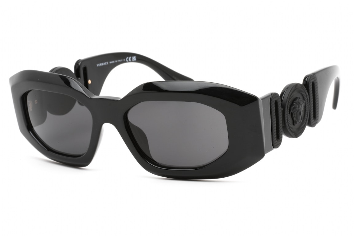 Pre-owned Versace Maxi Medusa Biggie Sunglasses Black (ve4425u-536087)