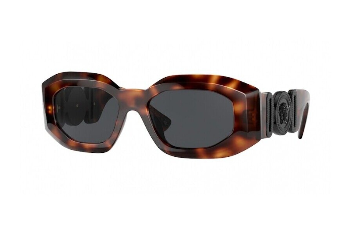 Pre-owned Versace Maxi Medusa Biggie Sunglasses Tortise (ve4425u-521787)