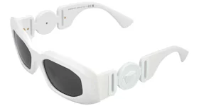 Versace Maxi Medusa Biggie Sunglasses White/Dark Grey (VE4425U-543887)