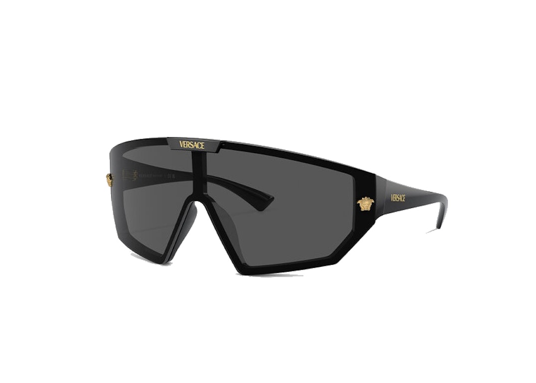 Pre-owned Versace Maxi Medusa Horizon Sgh Sunglasses Black (ve4461)