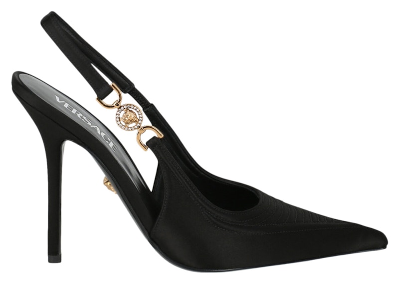 Versace Medusa '95 Corset Slingback Pumps Black (Women's