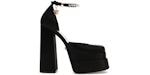 Versace Medusa Aevitas 155mm Platform Pumps Black Satin