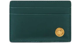 Versace Medusa Biggie (4 Card Slot 1 Cash Compartments) Card Holder Green/Gold