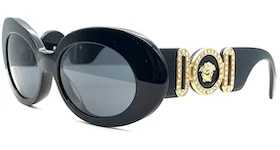 Versace Medusa Biggie Oval Sunglasses Black (VE4426BU-GB1-87)