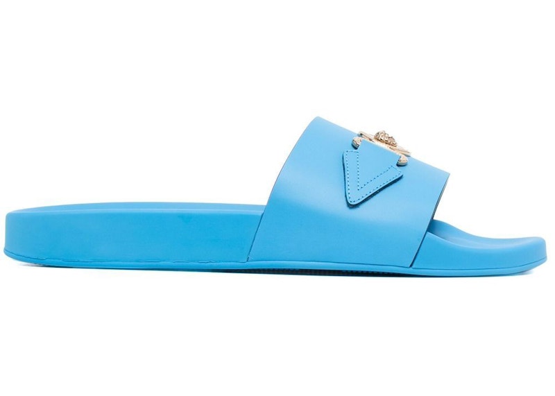 Versace store slides blue