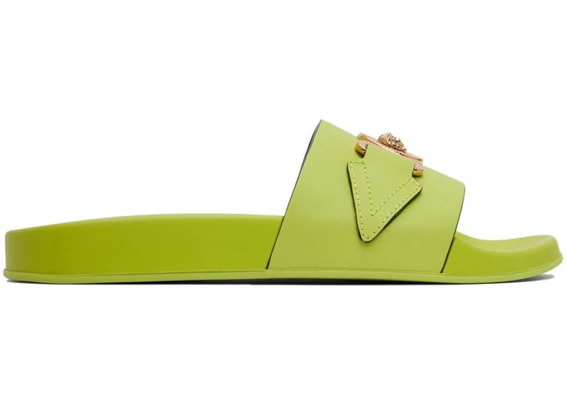 Lime green hot sale versace slides