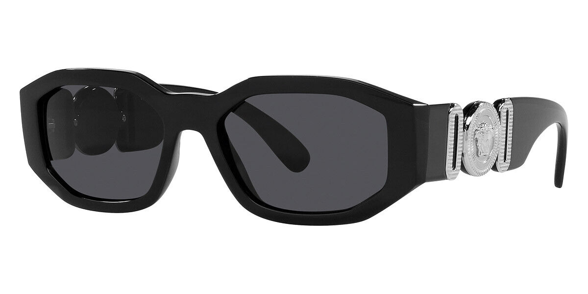 Versace Medusa Oval Sunglasses Black/Tortoise (4424-U)