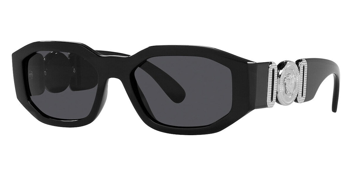 Pre-owned Versace Medusa Biggie Sunglasses Black (ve4361-542287)