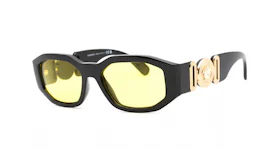 Versace Medusa Biggie Sunglasses Black/Yellow (VE4361-GB1/85)