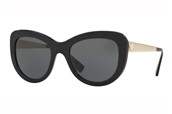 Versace Medusa Cat Eye Sonnenbrille Schwarz/Gold (VE4325)