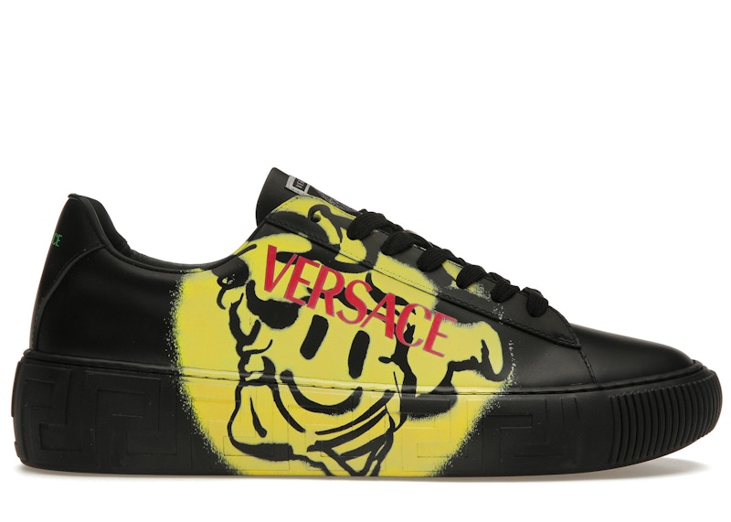 Versace medusa sale gold trim sneakers