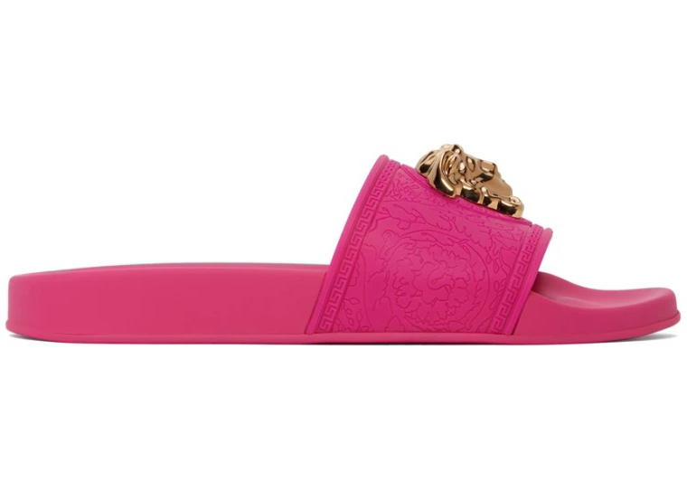 Pink versace discount pool slides