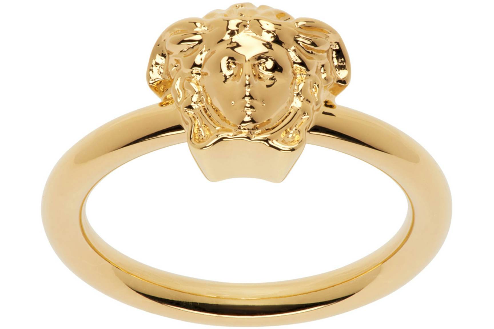 Versace Medusa Head Ring Gold in Metal - US