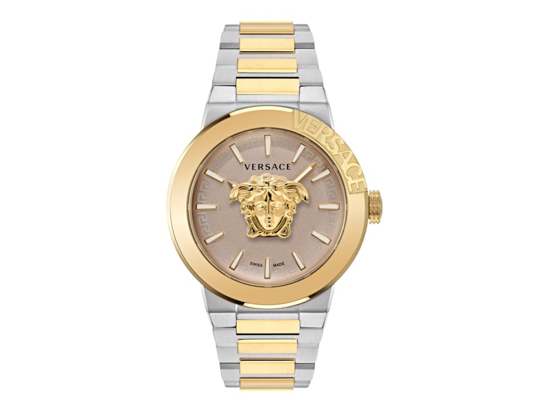 Pre-owned Versace Men's  Medusa Infinite Ve7e00423 Watch In Stainless Steel In Silver