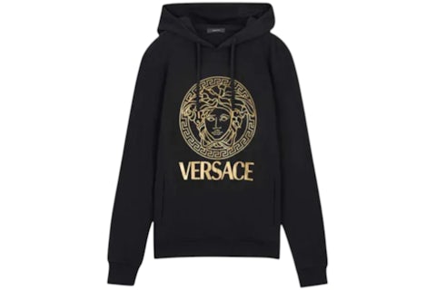 Versace Medusa Logo Hoodie Black Men's US
