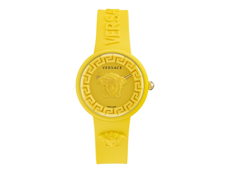 Pre-owned Versace Women's Medusa Pop Ve6g00523 Watch In Stainless Steel In Silver