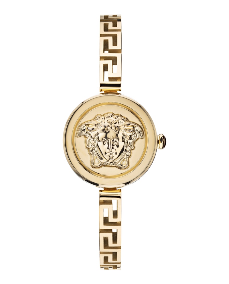 Pre-owned Versace Women's Medusa Secret Bracelet Vez500121 Watch In Stainless Steel In Silver