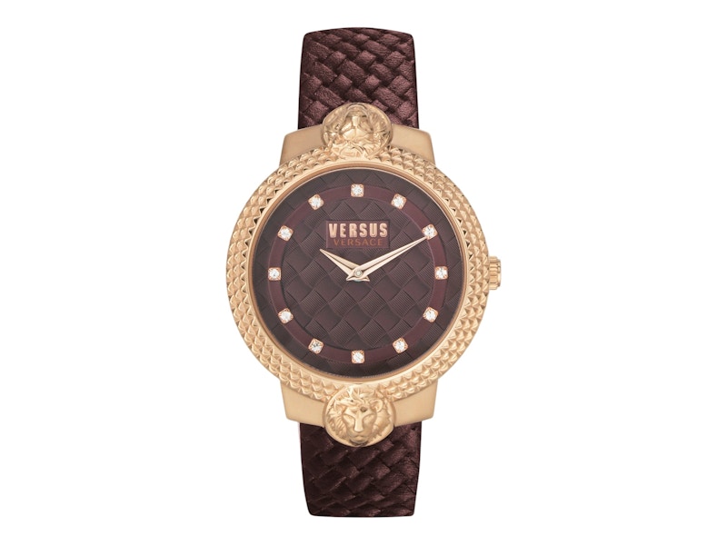 Pre-owned Versus Women's Versace Versace Mouffetard Leather Watch Vsplk1420 In Stainless Steel