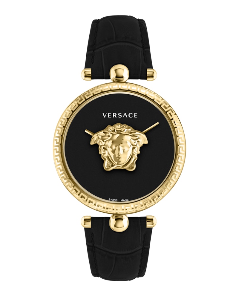 Pre-owned Versace Women's  Palazzo Empire Veco02722 Watch In Stainless Steel