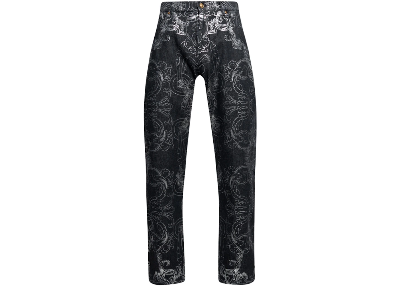 Versace Patterned Jeans Black Men's - US