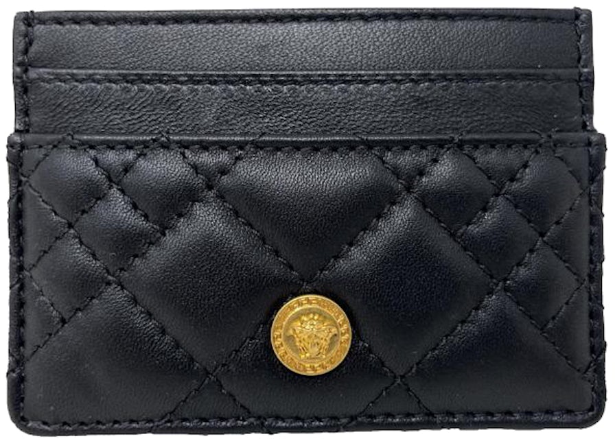new VERSACE Virtus V pink leather zip bi fold cardholder short wallet at  1stDibs