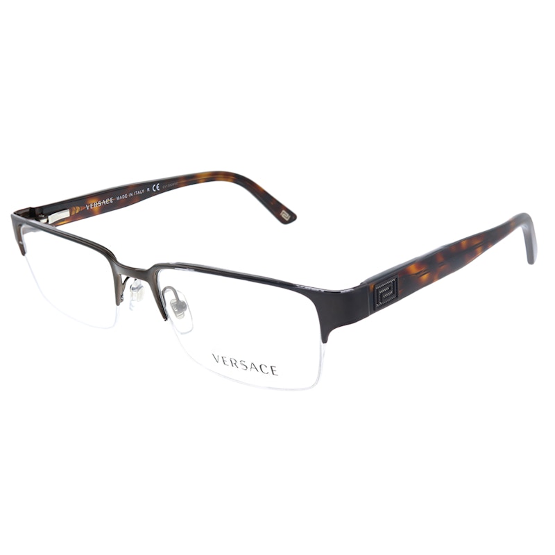 Versace Rectangle Frame Sunglasses Brushed Brown (VE_1184_1269) in ...