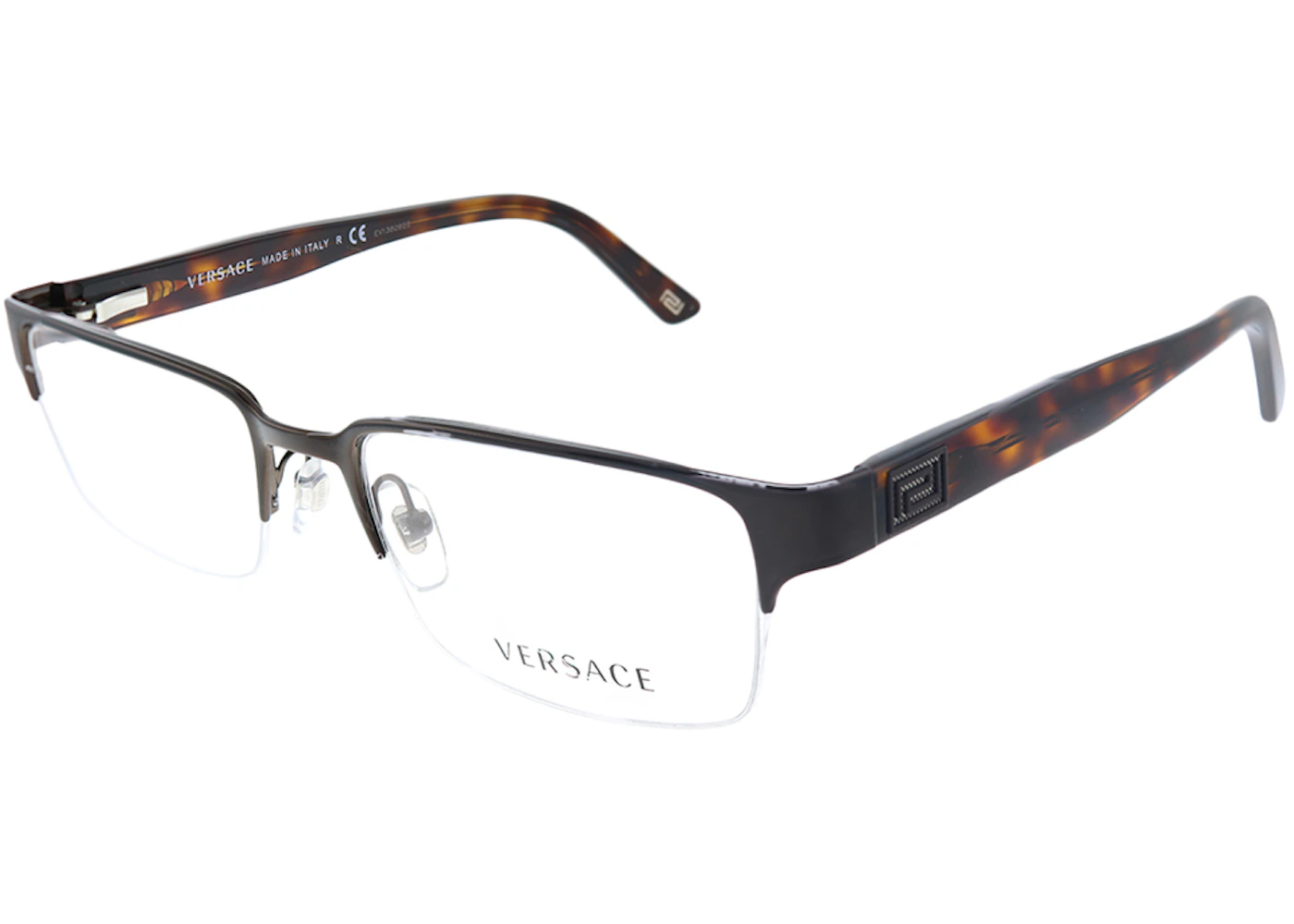 Versace Rectangle Frame Sunglasses Brushed Brown (VE_1184_1269) in ...