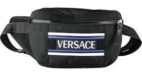 Versace Rubber Logo Belt Bag Medium Black