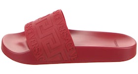 Versace Rubber Pool Slide Red