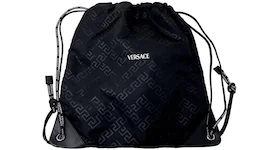 Versace Rucksack Drawstring Bag Black