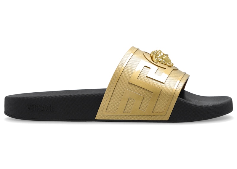 Versace Slide Gold Black