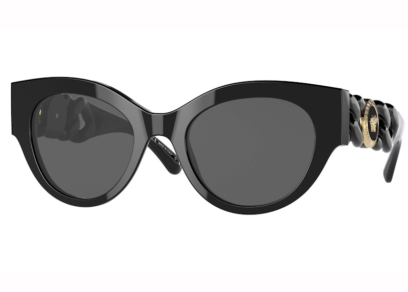 Pre-owned Versace Women's Sonnenbrillen Sunglasses In Black (ve4408 Gb1/87)