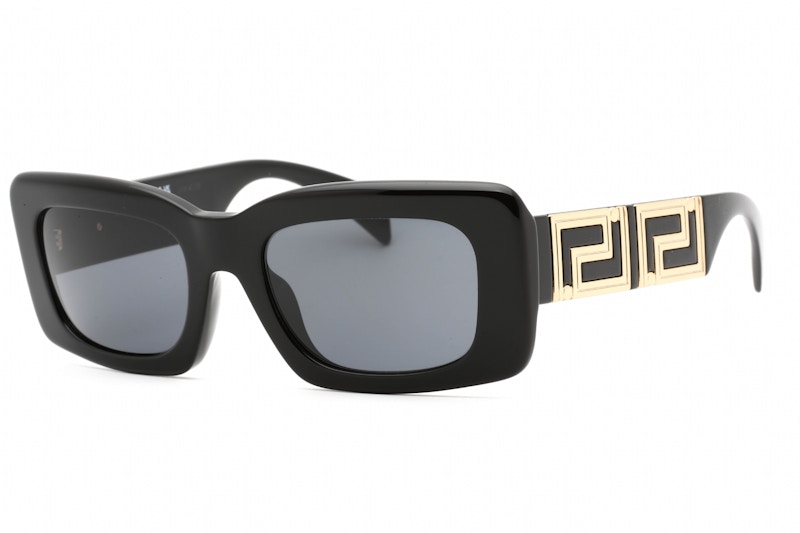 Pre-owned Versace Square Sunglasses/87 54) In Black/dark Grey (0ve4444u/gb1