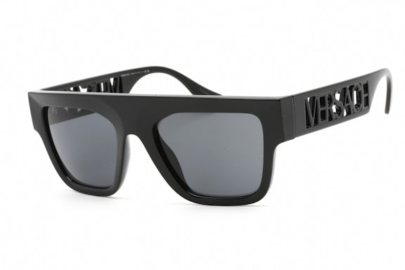 Versace Square Sunglasses Black/Grey (VE4430U-GB1/87 53)