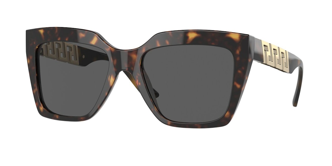 Pre-owned Versace Square Sunglasses Tortise (ve4418f-10887)