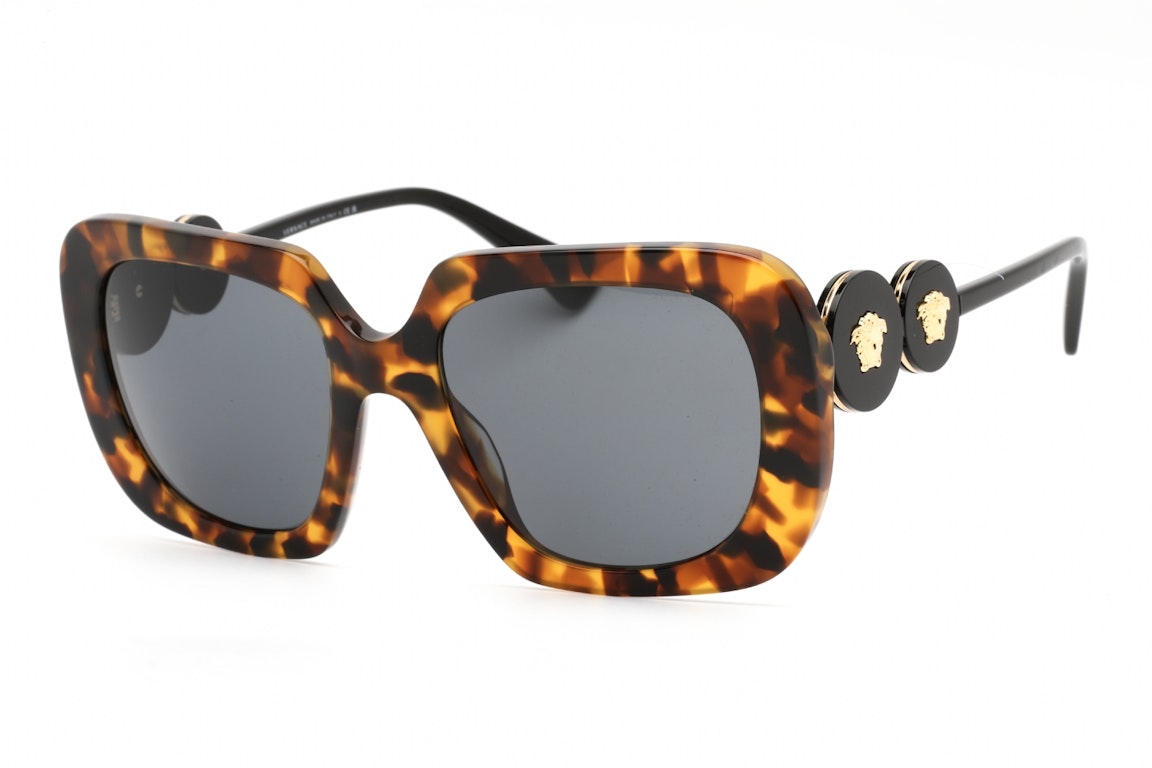 Pre-owned Versace Square Sunglasses Tortise (ve4434-511987)