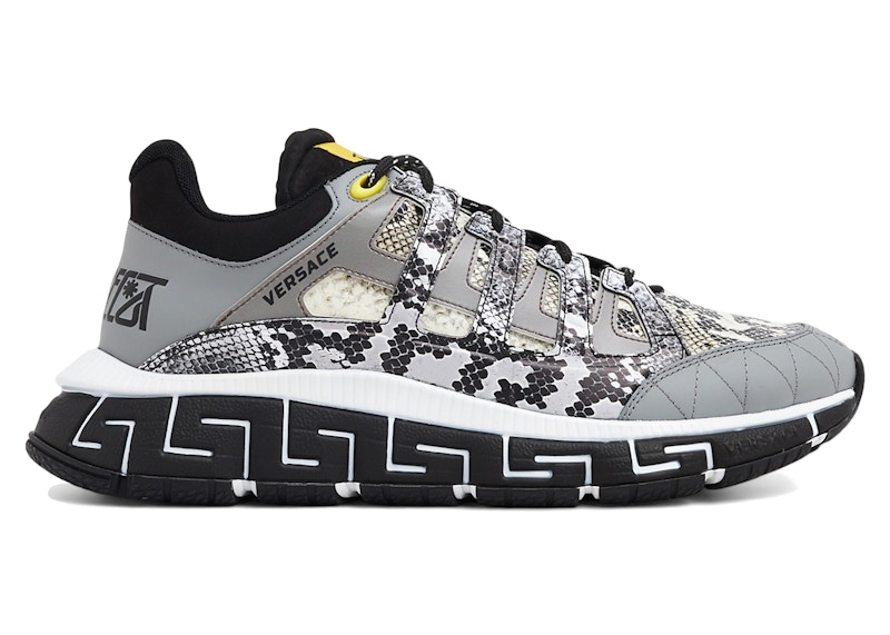 Versace Trigreca Grey Snakeskin Men's - DSU8094 1A06849