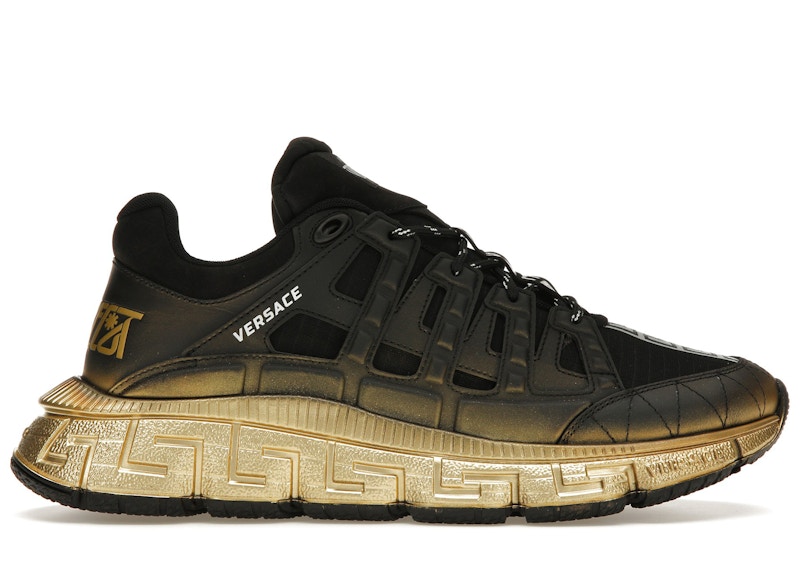 【関税＆送料込み】Versace Black Trigreca Sneakers Trigreca Sneakers Black | VERSACE CA