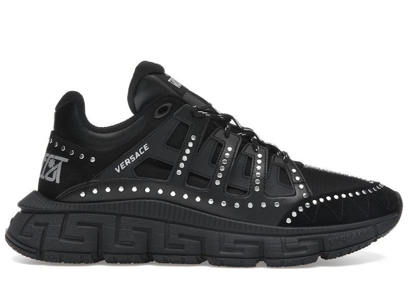 Men's Versace Trigreca Sneakers in Black