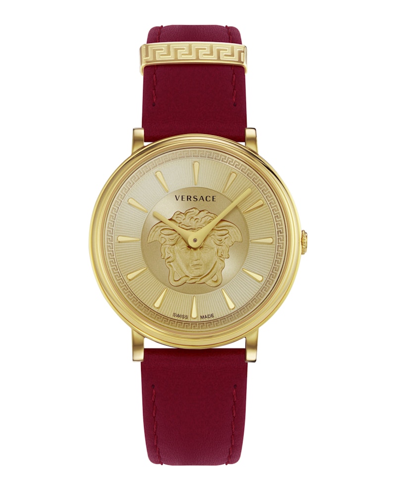 Pre-owned Versace Women's  Vcircle Medusa Ve8103821 Watch In Stainless Steel