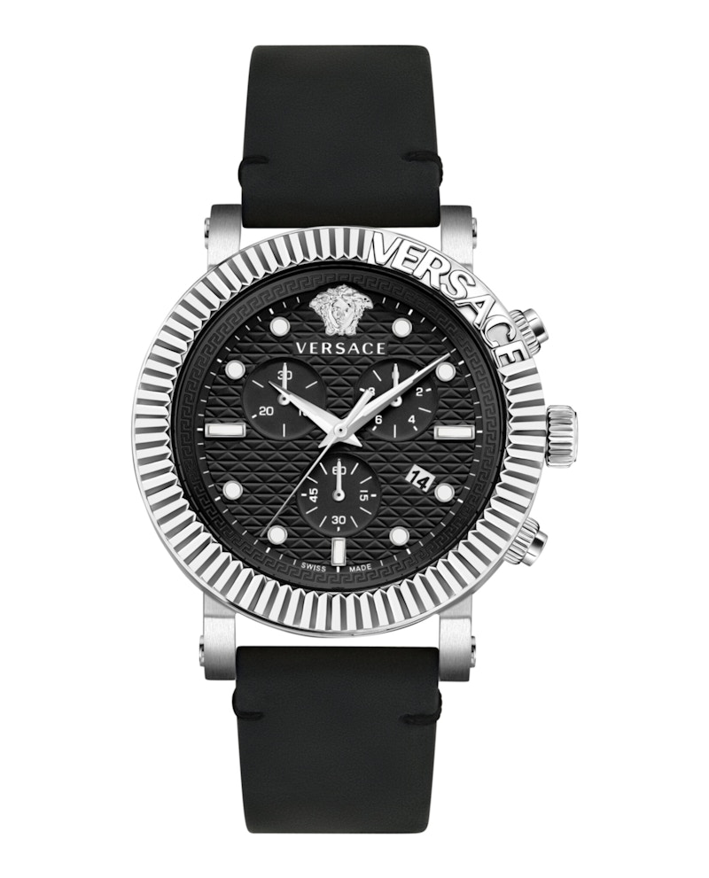 Pre-owned Versace Men's  V Classic Vesq00222 Watch In Stainless Steel